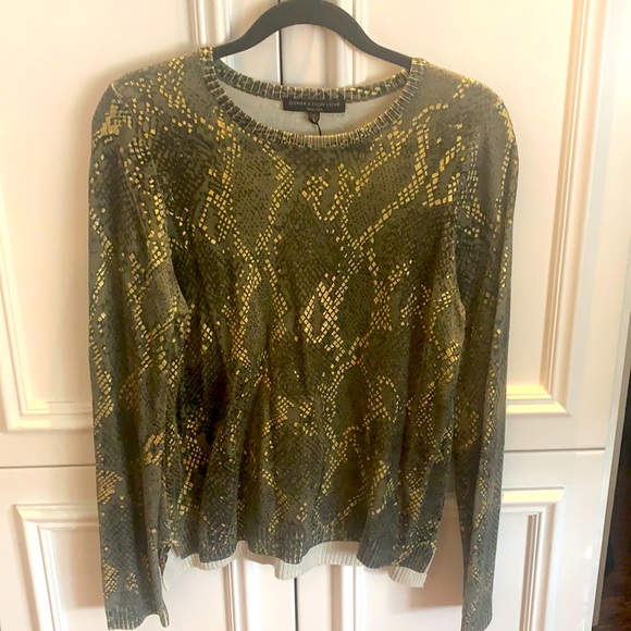 Generation Love Green and gold python pattern sweater - Picture 2 of 4